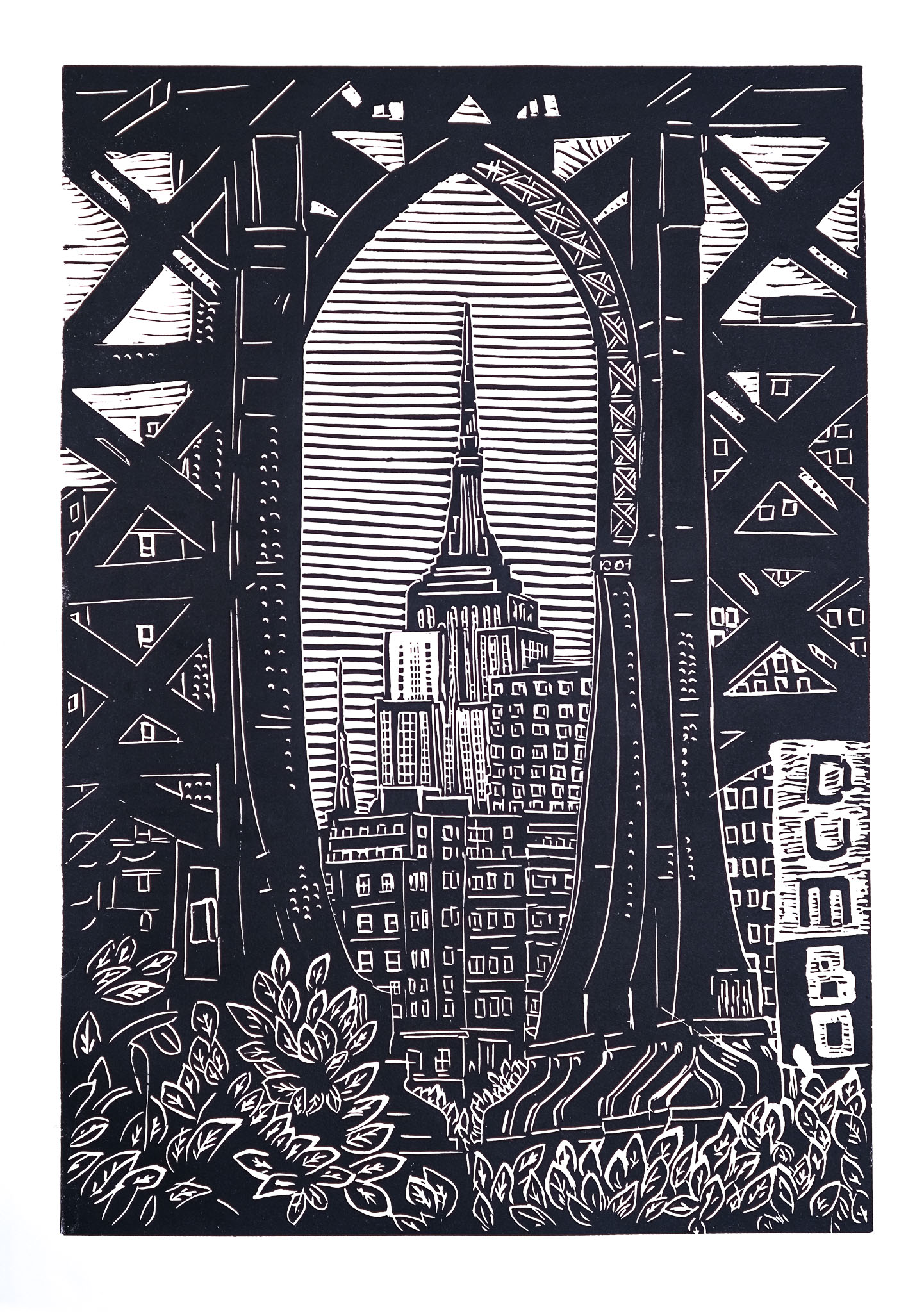west 37th street | linoprint 1st preprint